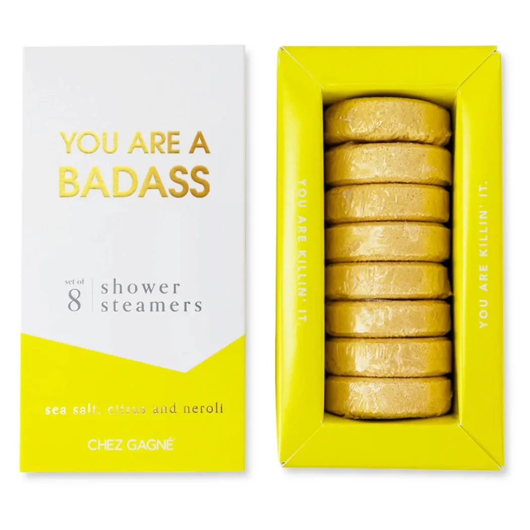 You Are A Badass - Shower Steamers - Sea Salt, Citrus Neroli - Set of 8 Tabs